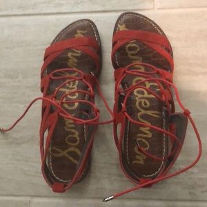 Gladiator sandals - new and red!